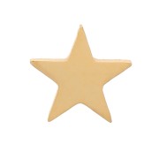 Éléments étoile à coller 5 mm - Acier inoxydable 316L Doré x4|raw }}