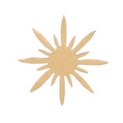 Éléments étoile du nord à coller 5 mm - Acier inoxydable 316L Doré x4|raw }}