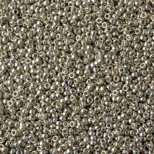 Rocaille Miyuki Duracoat 15/0 4221 - Galvanized Light Pewter x8g