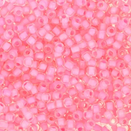 Rocaille Toho 11/0 TO11R969 - Crystal Neon Carnation Lined x8g