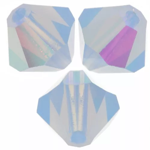 Perles toupies Preciosa - Rondelle Bead 5 mm - Light Sapphire Opal AB x12