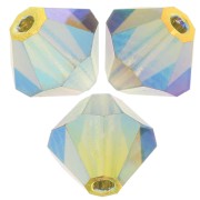 Perles toupies Preciosa - Rondelle Bead 5 mm - Olivine AB 2X x12