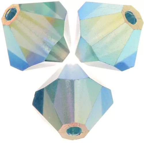 Perles toupies Preciosa - Rondelle Bead 5 mm - Indicolite AB 2X x12