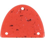 Pendentif chandelier demi-lune en acrylique 30x39.5 mm - Brique granit x1|raw }}