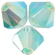 Perles toupies Preciosa - Rondelle Bead 5 mm - Caribbean Sea AB 2X x12