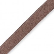 Lacet Suedine 6x1.3 mm Marron clair x 2 m