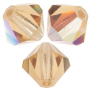 Perles toupies Preciosa - Rondelle Bead 5 mm - Light Colorado Topaz Glitter x12|raw }}