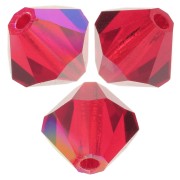 Perles toupies Preciosa - Rondelle Bead 5 mm - Light Siam Glitter x12|raw }}