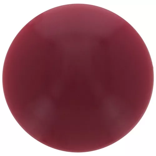 Cabochon rond en acrylique opaque 14 mm - Bordeaux x1
