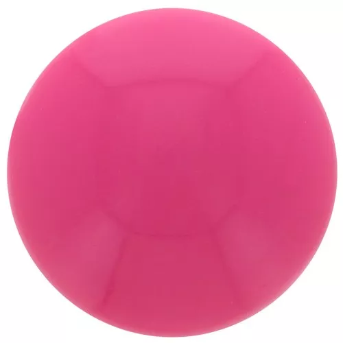 Cabochon rond en acrylique opaque 14 mm - Rose bonbon x1
