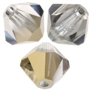 Perles toupies Preciosa - Rondelle Bead 5 mm - Crystal Starlight Gold Half x12|raw }}