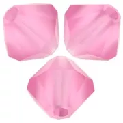 Perles toupies Preciosa - Rondelle Bead 5 mm - Rose Matt x12