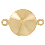 Serti intercalaire à coller pour cabochon PureCrystal Rivoli 1122 10 mm - Doré x1|raw }}