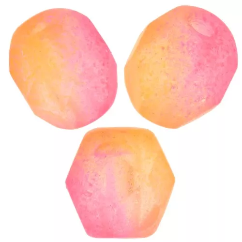 Facettes 4 mm - Neon Pink Orange Mat x50