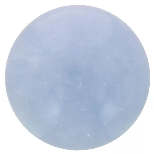 Cabochon rond 12 mm en pierre gemme - Anhydrite - Angélite x1