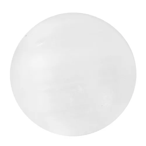 Cabochon rond 10 mm en pierre gemme - Sélénite x1
