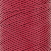 Bobine de fil plat ciré Linhasita pour macramé 1.4 mm - Dark Red (44) x167m