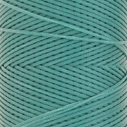 Bobine de fil plat ciré Linhasita pour macramé 1.4 mm - Green Turquoise (224) x167m