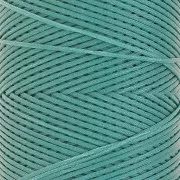 Bobine de fil plat ciré Linhasita pour macramé 1.4 mm - Green Turquoise (224) x167m