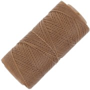 Bobine de fil plat ciré Linhasita pour macramé 1.4 mm - Old Gold (604) x167m
