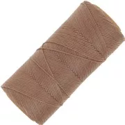 Bobine de fil plat ciré Linhasita pour macramé 1.4 mm - Sable (214) x167m