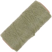 Bobine de fil plat ciré Linhasita pour macramé 1.4 mm - Vert militaire (90) x167m