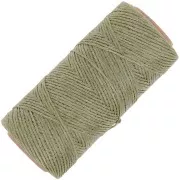 Bobine de fil plat ciré Linhasita pour macramé 1.4 mm - Vert militaire (90) x167m