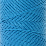 Bobine de fil plat ciré Linhasita pour macramé 1.4 mm - Dark Turquoise (707) x167m