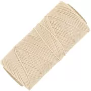 Bobine de fil plat ciré Linhasita pour macramé 1.4 mm - Sand (924) x167m