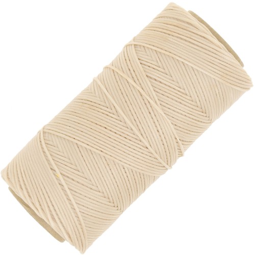 Bobine de fil plat ciré Linhasita pour macramé 1.4 mm - Sand (924) x167m
