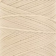 Bobine de fil plat ciré Linhasita pour macramé 1.4 mm - Sand (924) x167m