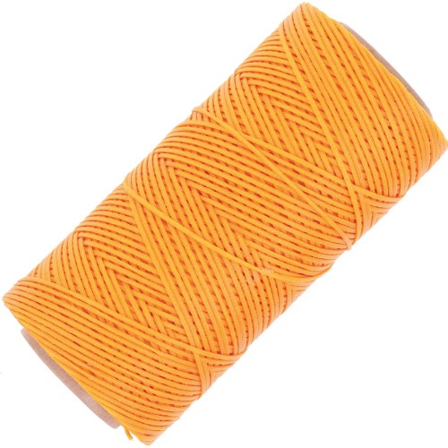 Bobine de fil plat ciré Linhasita pour macramé 1.4 mm - Safran (274) x167m