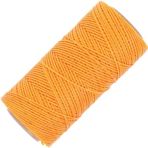 Bobine de fil plat ciré Linhasita pour macramé 1.4 mm - Safran (274) x167m