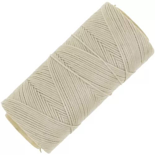 Bobine de fil plat ciré Linhasita pour macramé 1.4 mm - Beige (05) x167m