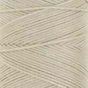 Bobine de fil plat ciré Linhasita pour macramé 1.4 mm - Beige (05) x167m