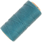 Bobine de fil plat ciré Linhasita pour macramé 1.4 mm - Teal (228) x167m