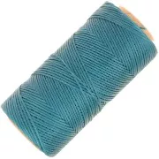 Bobine de fil plat ciré Linhasita pour macramé 1.4 mm - Teal (228) x167m