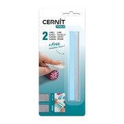 Set de 2 lames rigides de coupe pour pâte polymère avec 1 poignée x1|raw }}