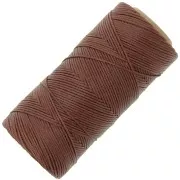 Bobine de fil plat ciré Linhasita pour macramé 1.4 mm - Marron (631) x167m