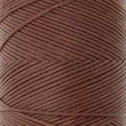 Bobine de fil plat ciré Linhasita pour macramé 1.4 mm - Marron (631) x167m