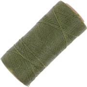Bobine de fil plat ciré Linhasita pour macramé 1.4 mm - Olive Green (88) x167m