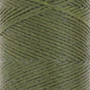 Bobine de fil plat ciré Linhasita pour macramé 1.4 mm - Olive Green (88) x167m