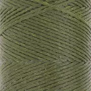 Bobine de fil plat ciré Linhasita pour macramé 1.4 mm - Olive Green (88) x167m