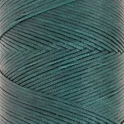 Bobine de fil plat ciré Linhasita pour macramé 1.4 mm - Emeraude (386) x167m