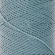 Bobine de fil plat ciré Linhasita pour macramé 1.4 mm - Bleu gris (549) x167m