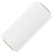 Bobine de fil plat ciré Linhasita pour macramé 1.4 mm - Blanc (BCO ALV) x167m