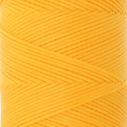 Bobine de fil plat ciré Linhasita pour macramé 1.4 mm - Golden Yellow (218) x167m