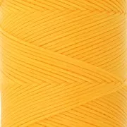 Bobine de fil plat ciré Linhasita pour macramé 1.4 mm - Golden Yellow (218) x167m