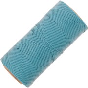 Bobine de fil plat ciré Linhasita pour macramé 1.4 mm - Turquoise (229) x167m