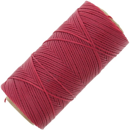 Bobine de fil plat ciré Linhasita pour macramé 1.4 mm - Red (233) x167m